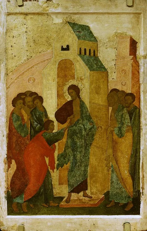 Дионисий и мастерская. Икона. Уверение Фомы